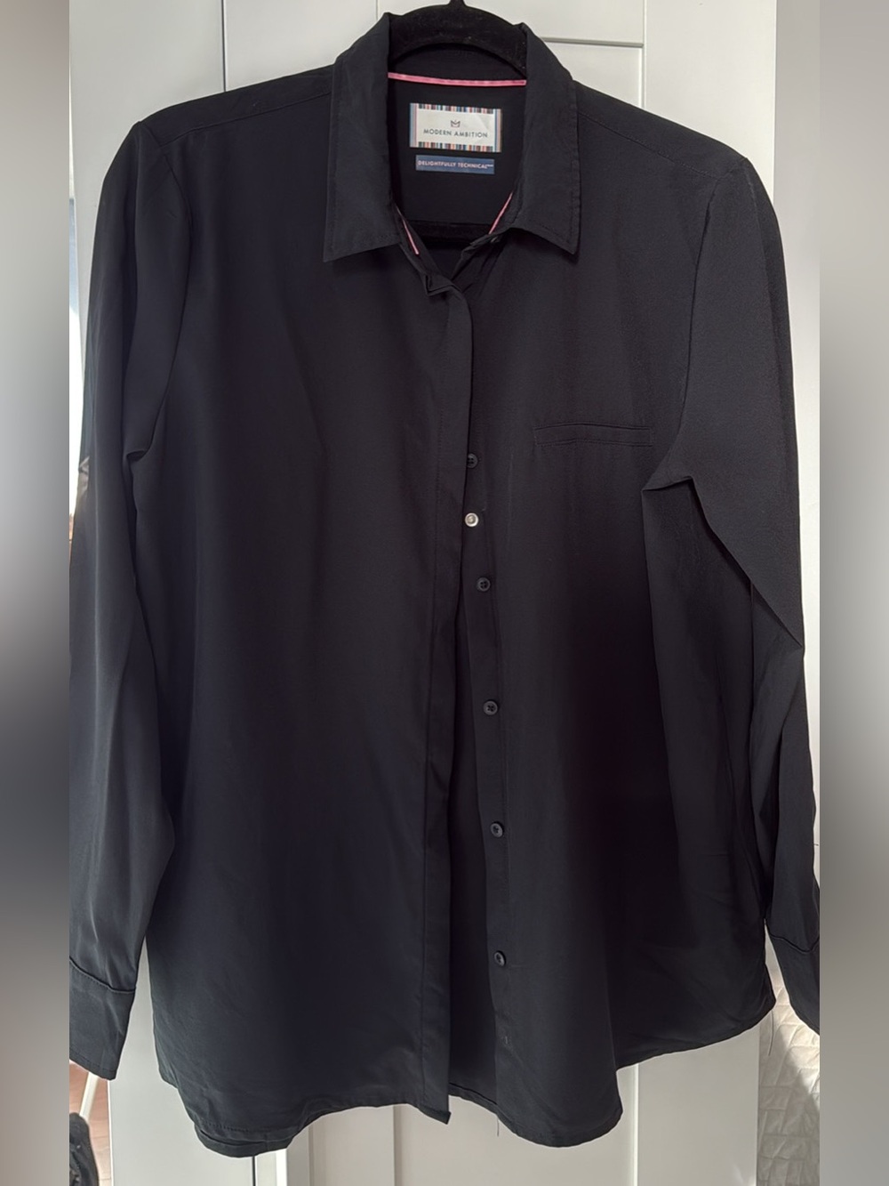 Black Button-Down Shirt